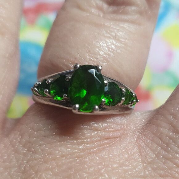 Designer HT Harold Trujillo Chrome Diopside Ring - Picture 1 of 6